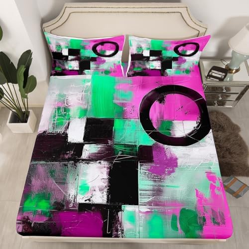 Manfei Abstract Painting Bedding Set Twin Size