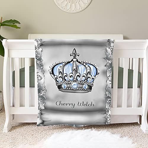 Personalized Baby Blanket with Name - 30x40 Inches Flannel Fleece Throw