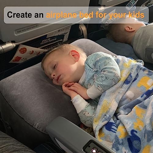 Maliton Inflatable Travel Foot Rest Pillow for Kids and Adults