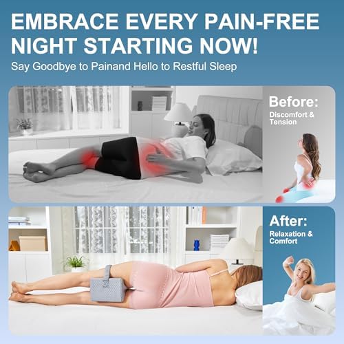 Cooling Knee Pillow for Sciatica Relief and Spine Support