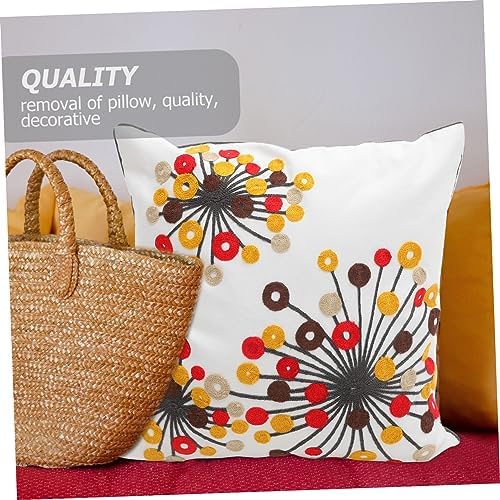 WHAMVOX 2pcs Bohemian Style Canvas Throw Pillow Covers with Hidden Zipper