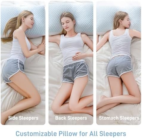 Ankwos Adjustable Shredded Memory Foam Pillow King Size