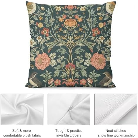 Country Bird Pillow Case Set of 2 20x20in