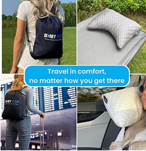Sidney Sleep Mini Travel Neck Pillow - Grey 1