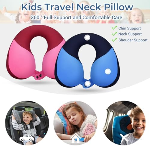 COOLBEBE Kids Travel Neck Pillow 2PCS