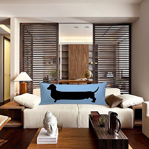 GUGLILI Dachshund Body Pillow Cover 20x54 Inch