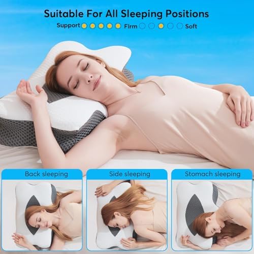 Anvo Cervical Pillow for Neck and Shoulder Pain Relief