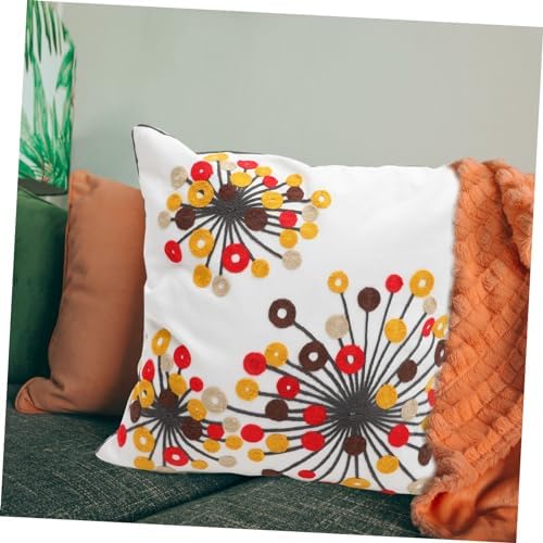 TOGEVAL 2pcs Bohemian Ethnic Flower Throw Pillow Covers