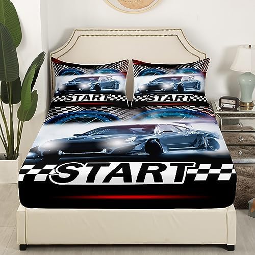 Castle Fairy Sports Car Boys Sheet Set with Pillowcases