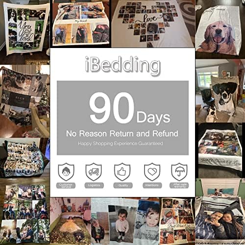 Customized Throw Blanket with Photo and Funny Message for Pet Lover Gifts