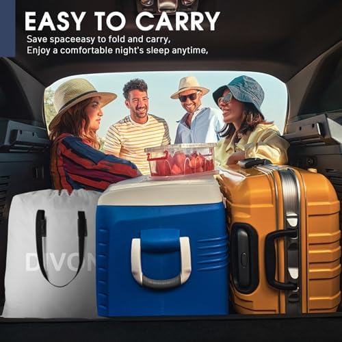 DIVON Twin Air Mattress with Built-in Pump and Storage Bag
