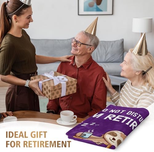 Funny Retirement Gift for Woman Super Soft Throw Blanket 50 X 60