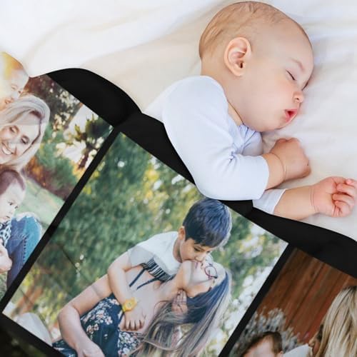 Custom Blanket with Picture - Cozy Personalized Throw for Home Gifts