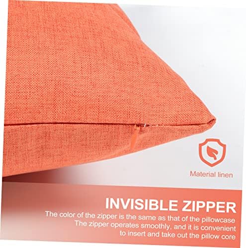 1piece Linen Pillowcase Zippered Protector for Home and Outdoor Use