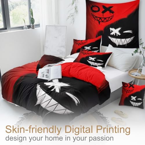 Sleepwish 3 Piece Demons Face Duvet Cover Set King Size