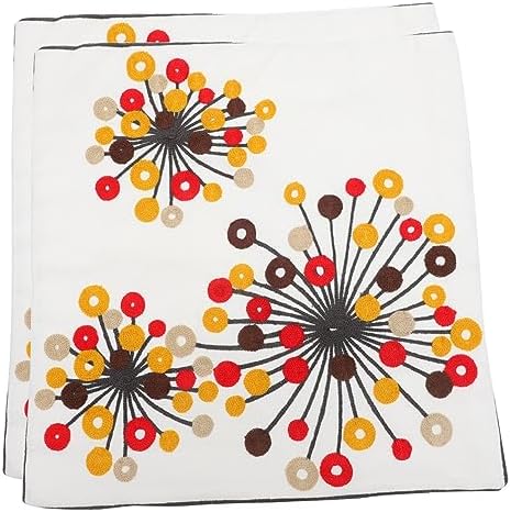 SEWOART 2pcs Bohemian Ethnic Style Square Pillow Covers for Home Bed 1