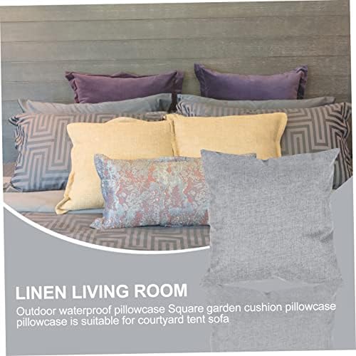 DECHOUS 2pcs Lightweight Waterproof Throw Pillow Covers for Sofa and Garden