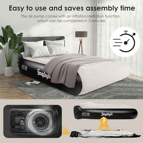 Gaglojti Queen Air Mattress with Built in Pump