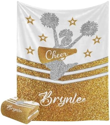 Custom Cheer Blanket with Name for Newborn Baby