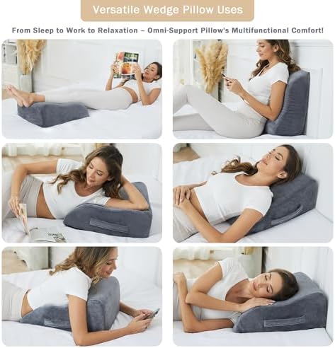MORTGO 8 Memory Foam Leg Elevation Pillow for Swelling Relief