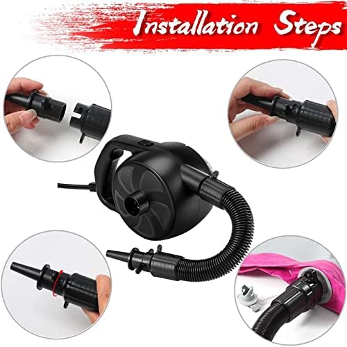 KERUITA 300W Electric Air Pump with 5 Nozzles