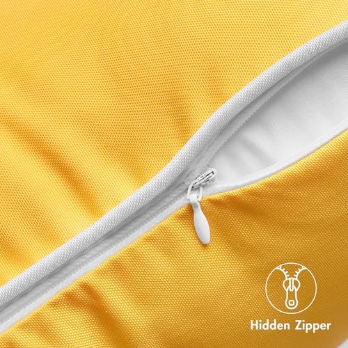 MIULEE 2 Pack Waterproof Outdoor Pillow Covers