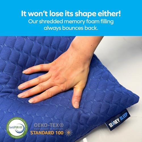 Sidney Sleep Mini Travel Neck Pillow - Blue 14x19 Inches