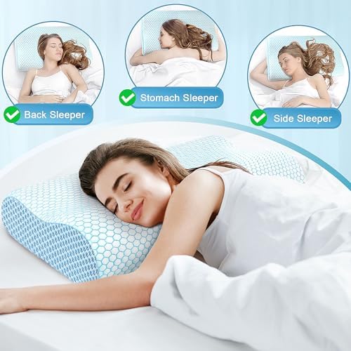 CloudBliss Ergonomic Neck Pillow for Sleep Relief