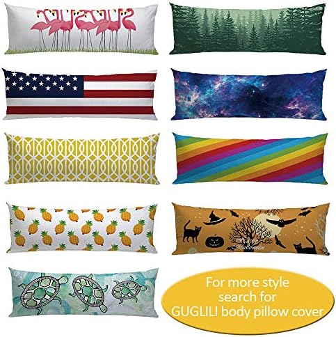GUGLILI Dachshund Body Pillow Cover 20x54 Inch
