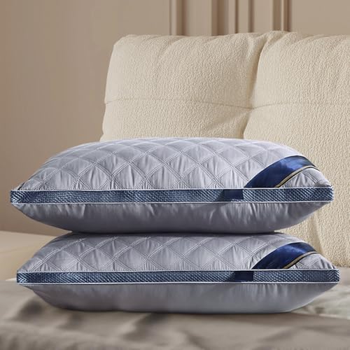 Hotel Quality Corner Propped Pillow - Breathable Long Lasting 100 Cotton Machine Washable