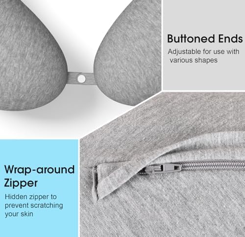 TranquilRelax Body Pillow C-Shaped Memory Foam Support Pillow