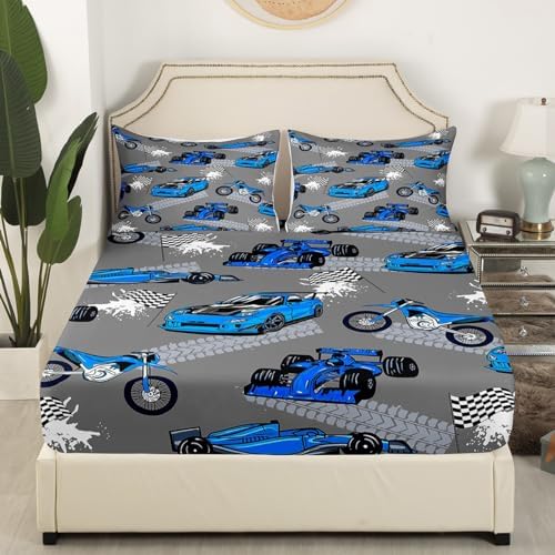 Castle Fairy Dirt Bike Fitted Sheet Set with Pillowcases 1