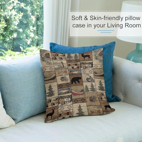 LOMADIA Retro Farmhouse Pillow Case Set of 2 16x16