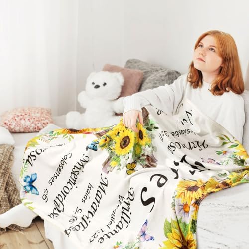 Buryeah Christmas Faith Throw Blanket
