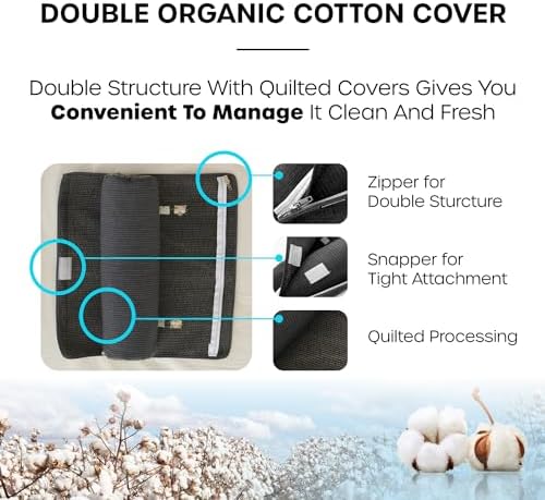 Korean Buckwheat Cervical Pillow with Cypress - Adjustable Support for Neck