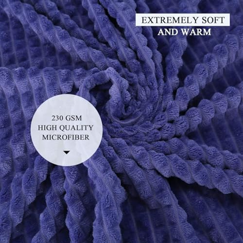 SimpleOpulence Very Peri Throw Blanket 50x70 Inches 1