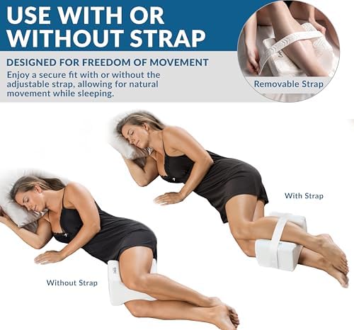 ComfiLife Knee Pillow for Side Sleepers - Cooling and Adjustable