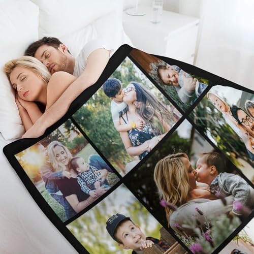 Custom Blanket with Picture - Cozy Personalized Throw for Home Gifts