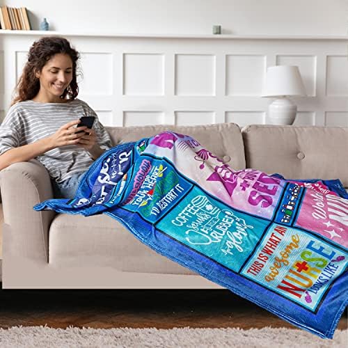 Lviliss Nurse Throw Blanket 50x60 Fluffy RN Gift