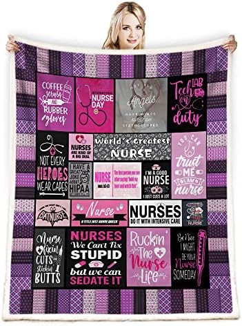 Nurse Gifts Throw Blanket for Women 50x60 Inch 1