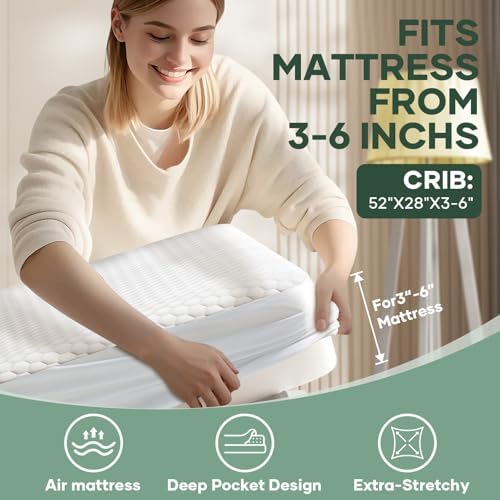 OhGeni Waterproof Mattress Protector Crib Size