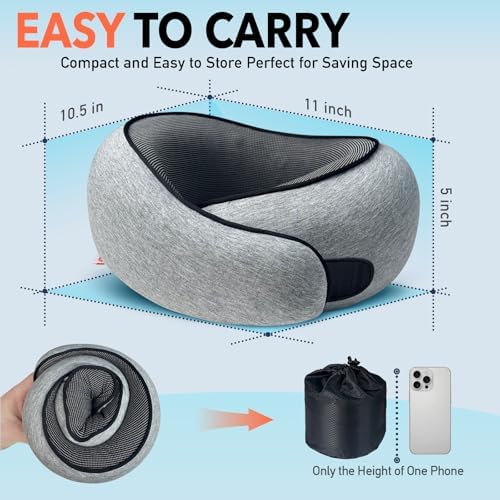 HWGIZP Travel Pillow with 360 Support