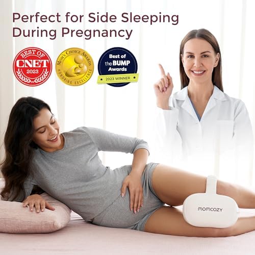 Momcozy Knee Pillow for Side Sleepers Spine Alignment Pregnancy Sciatica Relief