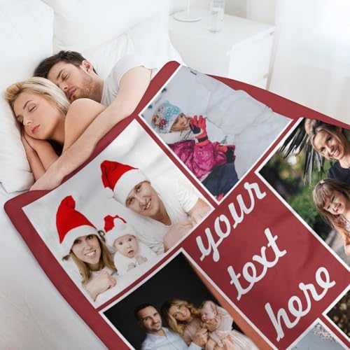 Custom Personalized Photo Throw Blanket - Home Decor Cozy Gift
