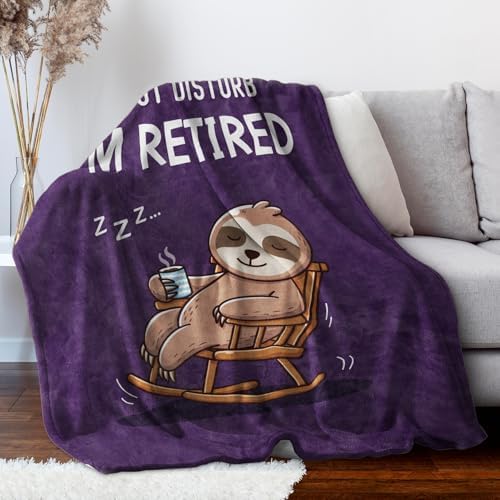 Funny Retirement Gift for Woman Super Soft Throw Blanket 50 X 60