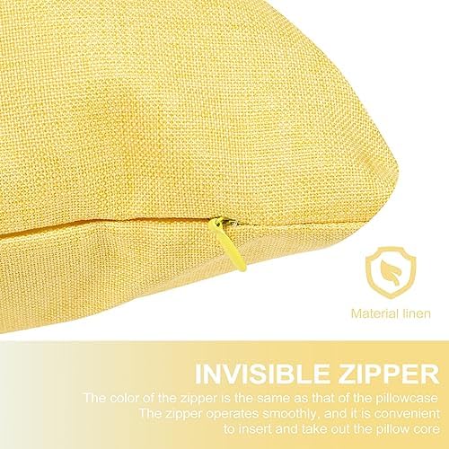 ETHZZLE Waterproof Linen Throw Pillow Covers 2 Pack 1