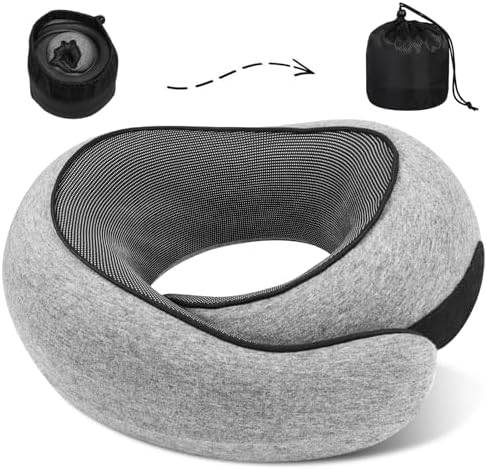 Sweet Cute Chocolate Travel Pillow with 360 Support