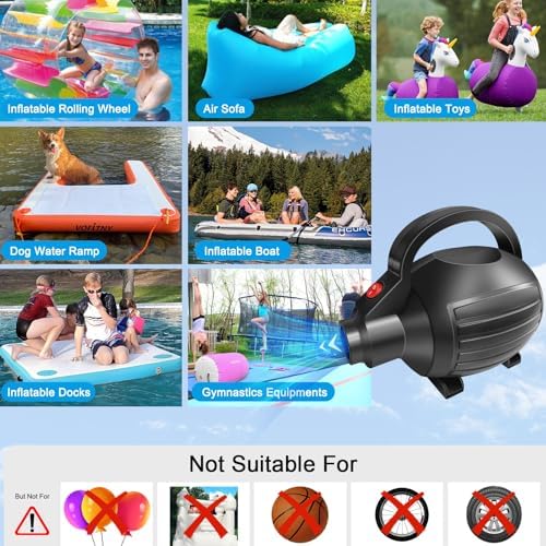 VOFiTNY 600W Electric Air Pump with 4 Nozzles