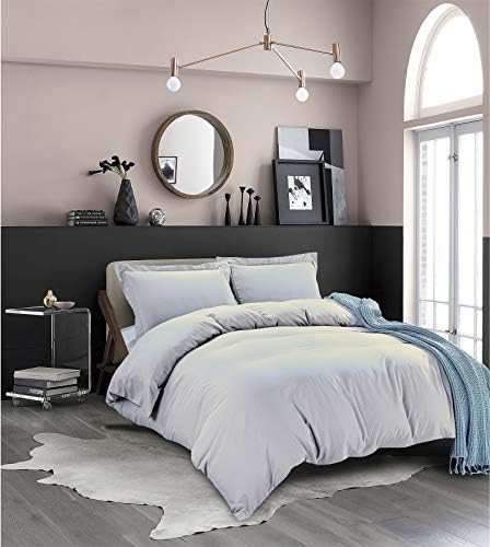 Elegant Comfort Luxury Duvet Cover Set - TwinTwin XL Silver