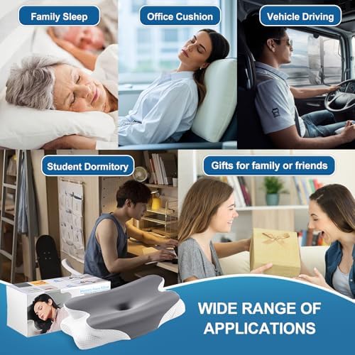 WiMas Cervical Neck Pillow for Pain Relief Cooling Support